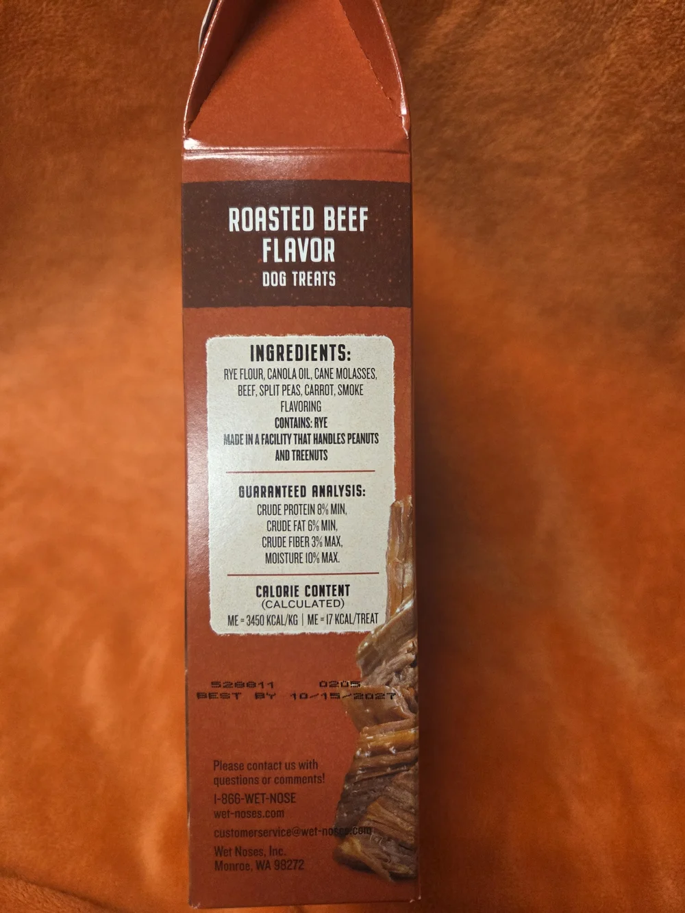 Wet Noses Roasted Beef Flavor Dog Treats